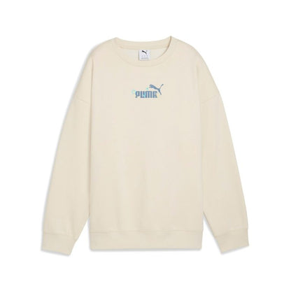 PUMA ESS NATURE 2.0  OVERSIZED CREW FL WHITE 688078-87