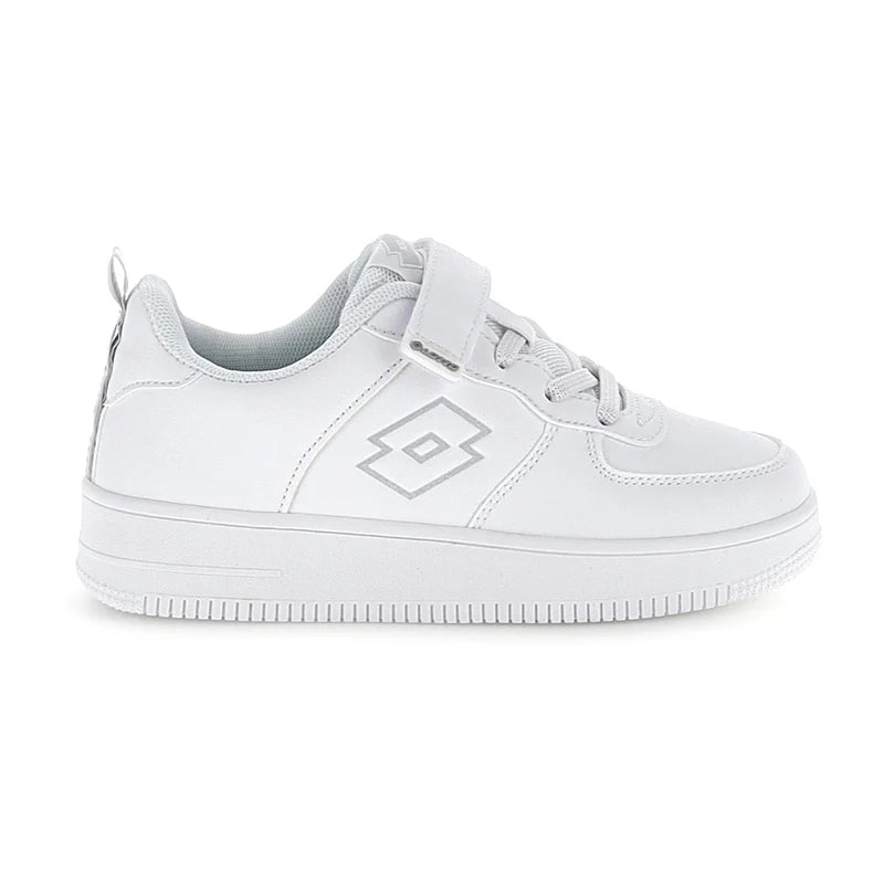 Lotto Cavaliers AMF CL S – Sneaker Bambino in Ecopelle | Bianco