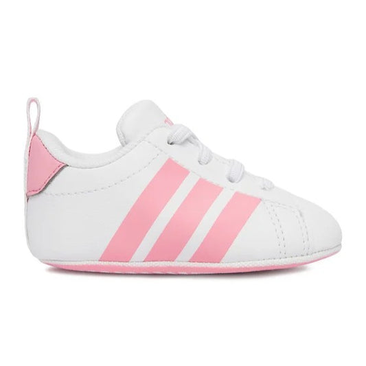 Adidas Grand Court Crib KI8217 – Bianco scarpe da culla bimba in ecopelle, calzature neonata per completare i suoi outfit e gli abbinamenti quotidiani