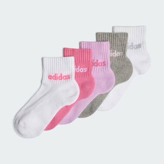 ADIDAS KIDS LIN ANK 5P WHITE/PNKFUS/BLILIL/ IR8229
