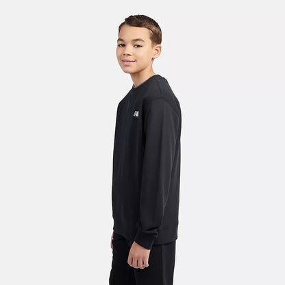 New Balance French Terry Small Crew LAKB0055-BK | Unisex Bambino | Nero