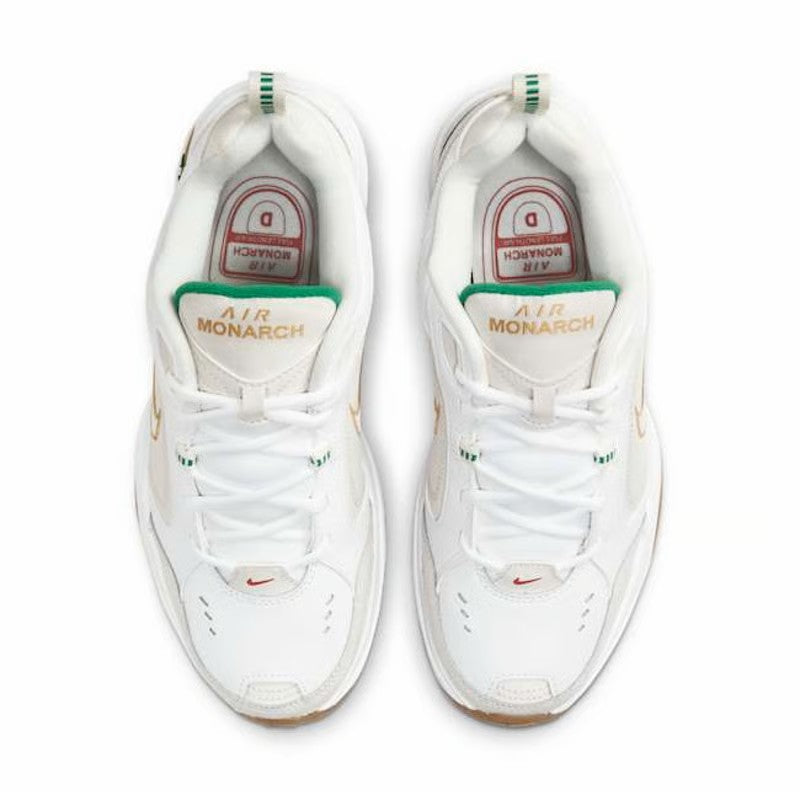 NIKE AIR MONARCH IV WHITE/METALLIC GOLD-PHANTOM-LUCKY GREEN 415445-103