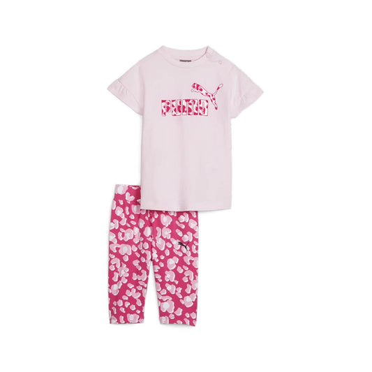 PUMA MINICATS ANIMAL LEGGING SET FAST PINK 680327-28