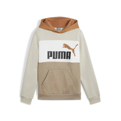 PUMA ESS BLOCK HOODIE FL B DESERT DUST 679717-68