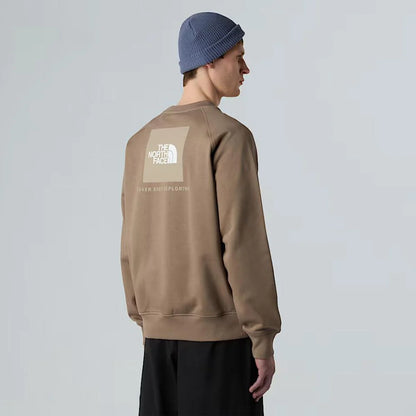THE NORTH FACE M RAGLAN BOX NSE REGULAR CREW MOCHA BROWN/MUSHROOM GR NF0A89FAE1Q1