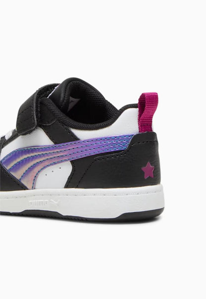 PUMA REBOUND V6 LO BOUNCY SKY AC+ INF PUMA WHITE-MAGENTA GLEAM-PUMA BLACK 399651-01