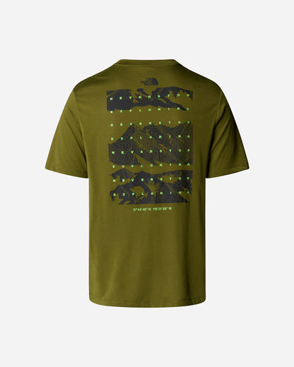 THE NORTH FACE M FOUNDATION MOUNTAINS FACES TEE FOREST OLIVE NF0A8BQWPIB1