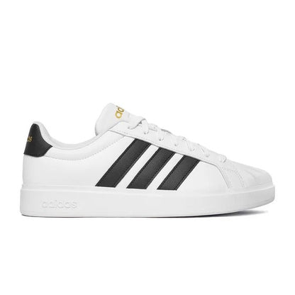 Adidas Streettalk JP8275 – Bianco/Nero, sneakers basse uomo in ecopelle, scarpe casual per tempo libero da abbinare a jeans, pantaloni e look sportivi