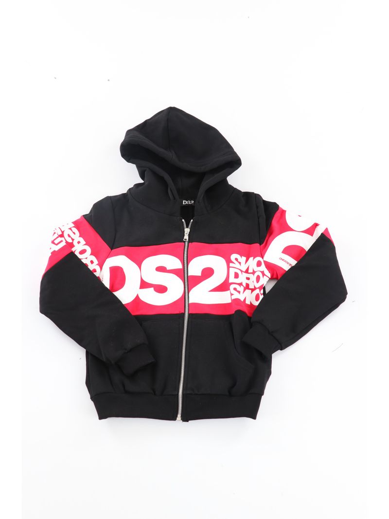 DS2 FELPA CON ZIP 100% COTONE FW25K060