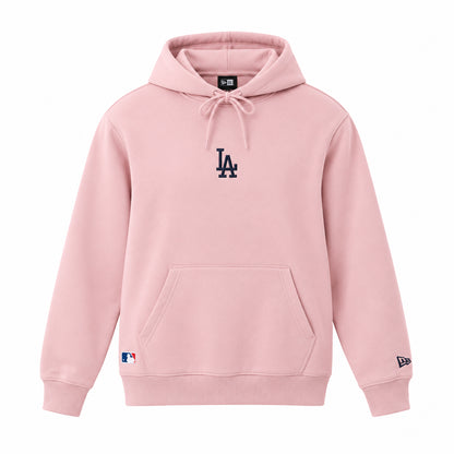 New Era LA Hoodie Oversize Felpa con Cappuccio Uomo in Fleece Rosa Rose Pâle S-XL 60897527