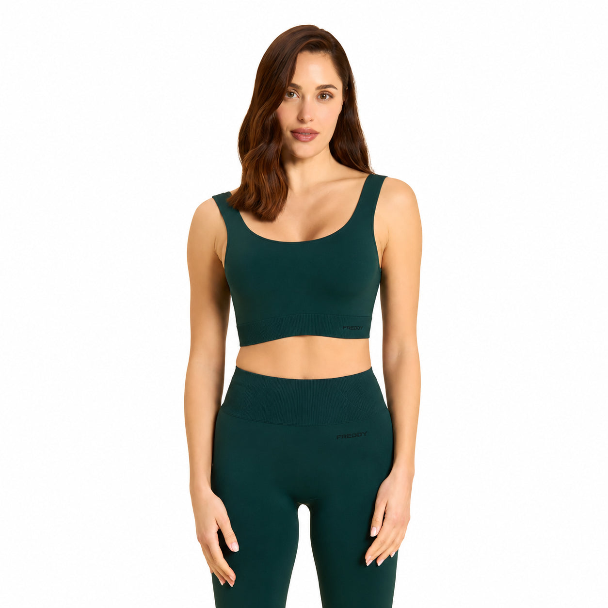 Freddy Top S26WSMB1-V31 | Top Sportivo Donna | Verde