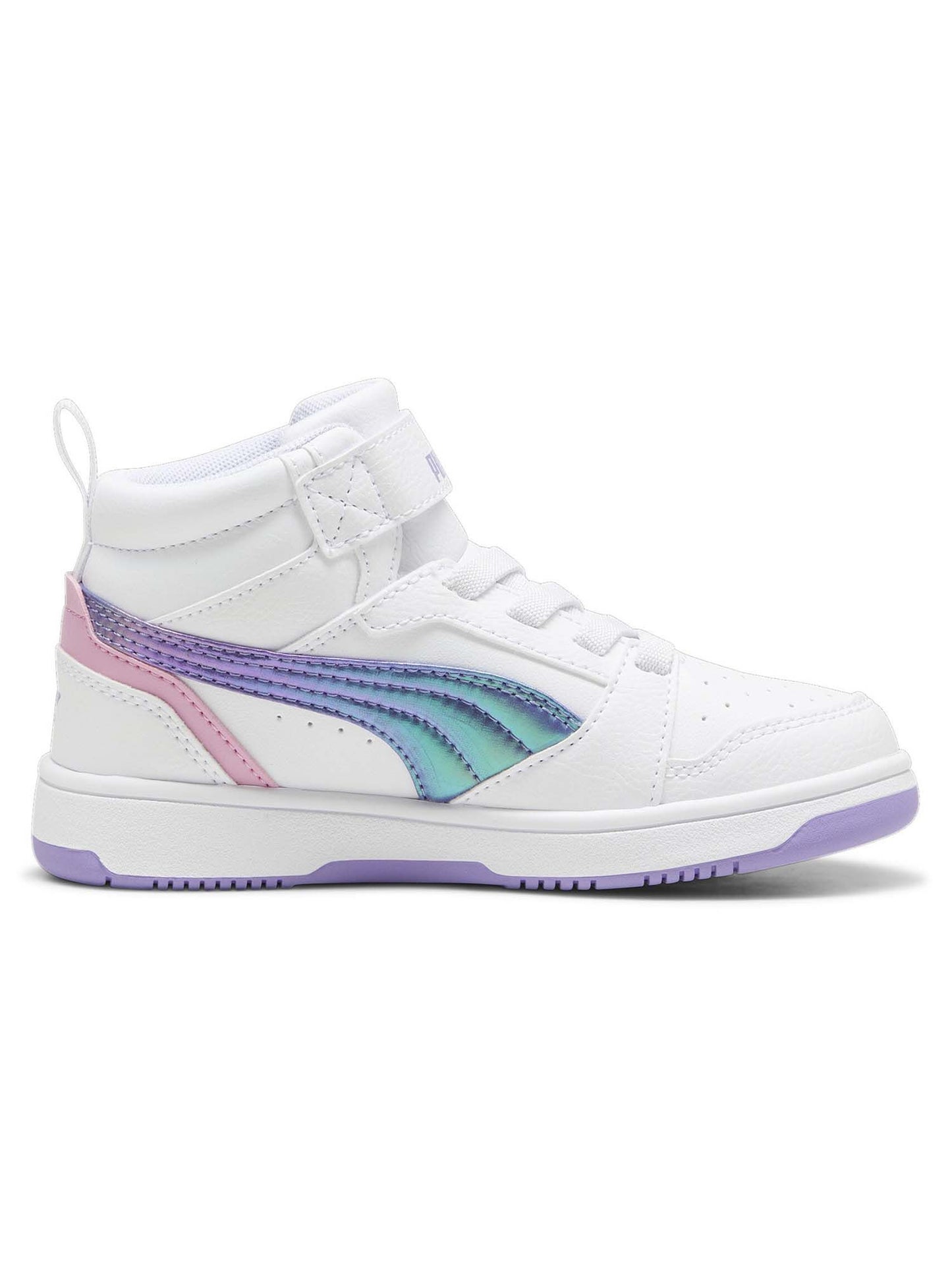 PUMA REBOUND V6 MID BOUNCY SKY AC+ PS PUMA WHITE-LAVENDER ALERT-MAUVED OUT 398726-01
