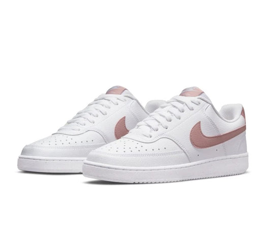 NIKE Nike Court Vision Low Next Nature WHITE/PINK OXFORD scarpe pelle donna bianco/rosa DH3158-102