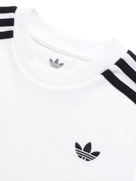 T-Shirt Adidas 3 Stripe Manica Lunga Bambino Bianca HZ6602