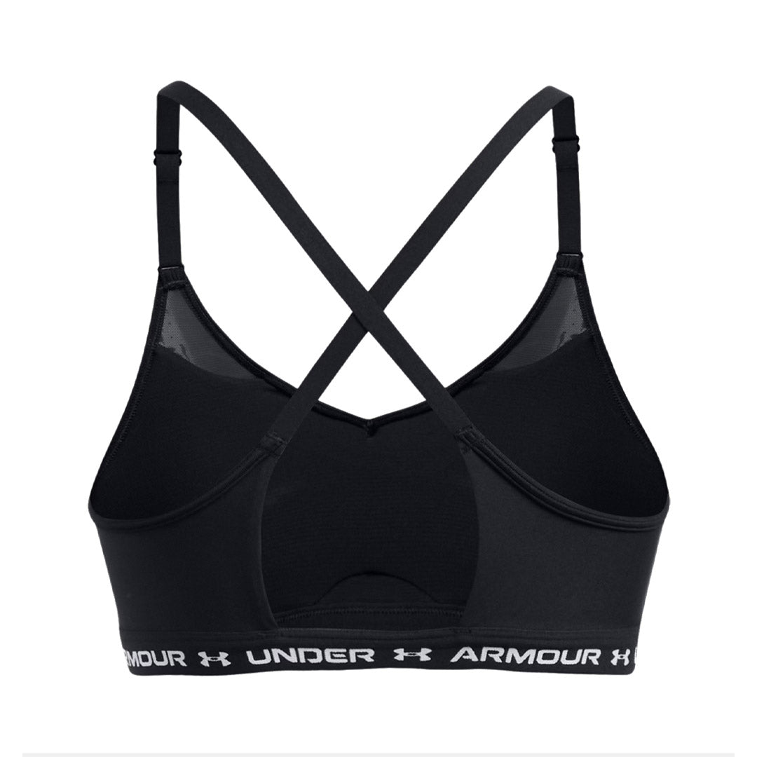UNDER ARMOUR CROSSBACK LOW BRA BLACK 1386424-001