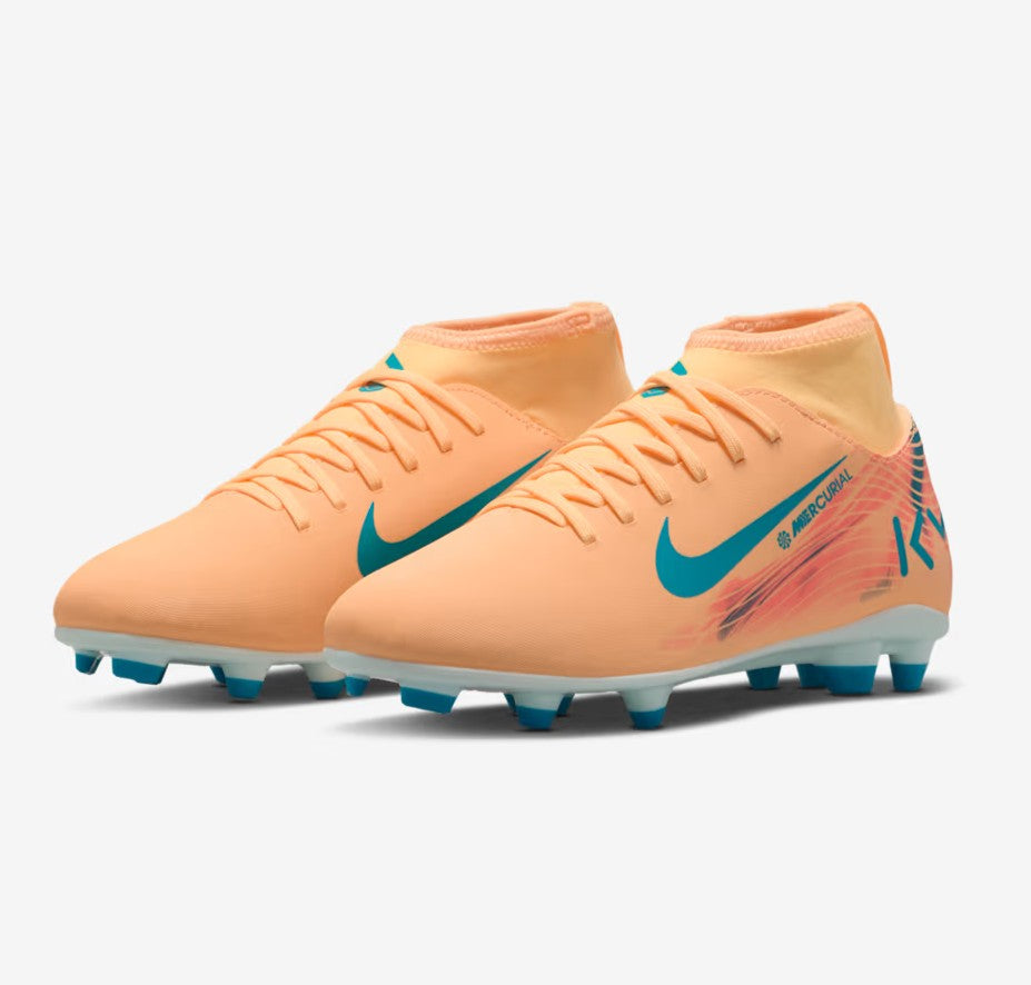 NIKE JR. MERCURIAL SUPERFLY 10 CLUB "KYLIAN MBAPP  " MELON TINT/NEO HF6283-801