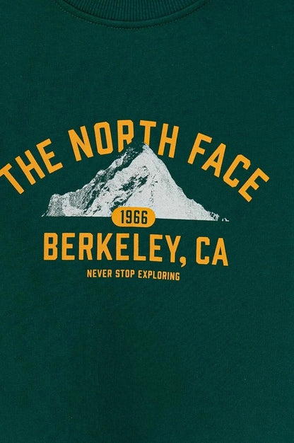 THE NORTH FACE TEEN VARSITY GRAPHIC RELAXED CREW EVERGREEN NF0A89H8NL11