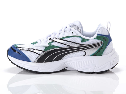 PUMA MORPHIC TECHIE JR WHITE-BLACK-VINE 396621-01