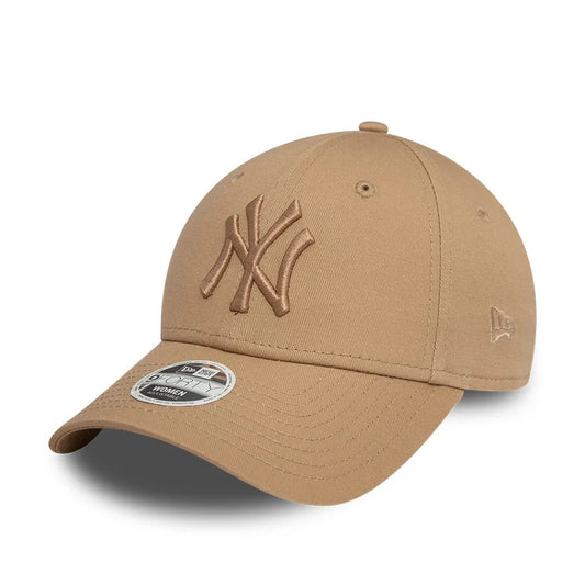 New Era 9FORTY New York Yankees League Essential Cappellino da Baseball Unisex con Visiera in Cotone Beige Taglia Unica 60471463