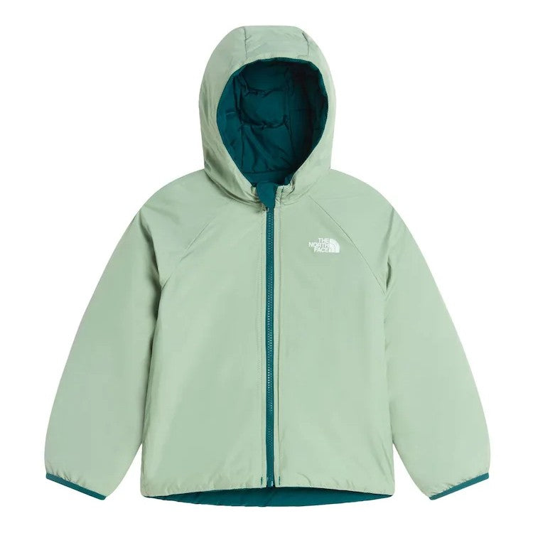 The North Face Kids Reversible Perrito Giacca Imbottita Reversibile con Cappuccio Bambino Unisex Verde Pacific Teal Taglie 3-7 Anni NF0A88VJN4J1