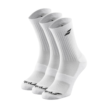 Babolat 3 Pairs Pack Calze Tennis Bianche