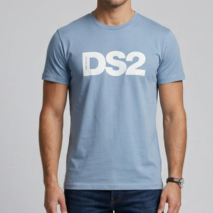 DS2 T-Shirt SS26272 | Maglietta Uomo Manica Corta | Celeste