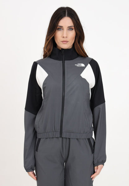 THE NORTH FACE W MA WIND TRACK TOP ANTHRACITE GREY/WHITE D NF0A87FM3OD1