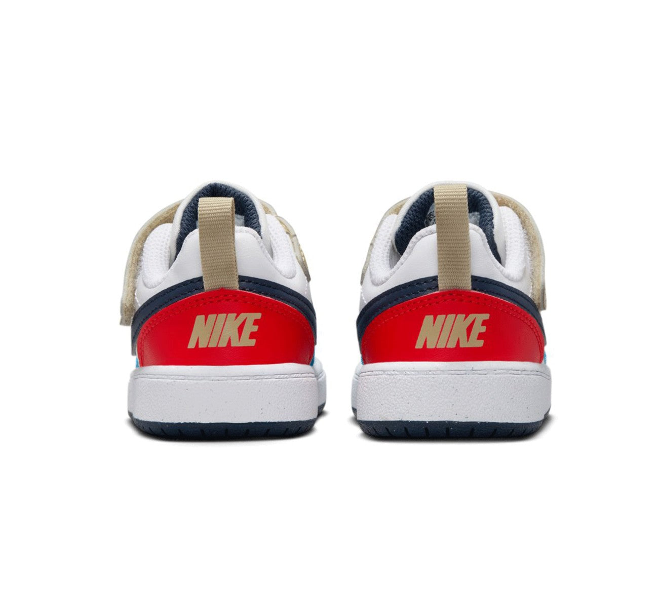 NIKE COURT BOROUGH LOW RECRAFT WHITE/THUNDER BLUE-LT CRIMSON DV5458-124