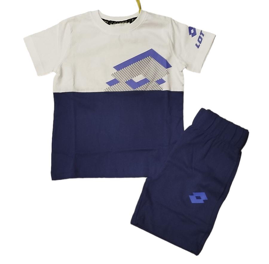 LOTTO COMPLETO 2 PEZZI BIANCO/BLU LT0126-003