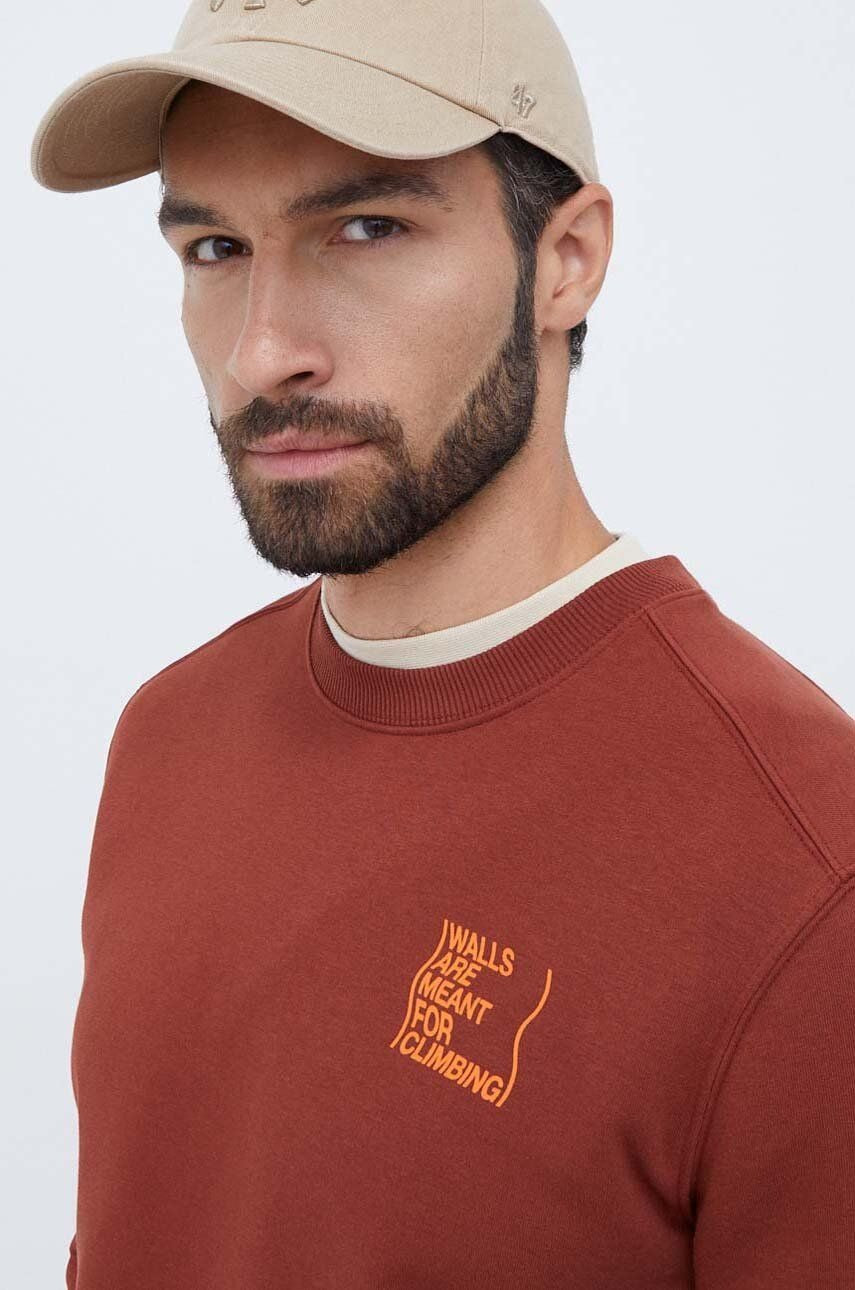 THE NORTH FACE NTF M OUTDOOR GRAPHIC CREW BRANDY BROWN NF0A8523UBC1