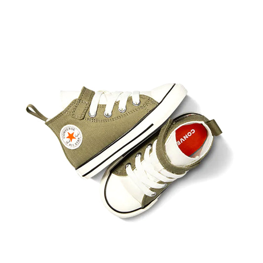CONVERSE CTAS 1V HI MOSSY SLOTH/EGRET/ORANGE A06369C
