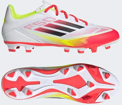 ADIDAS F50 CLUB FG/MG FTWWHT/CBLACK/SYELLO IE1243
