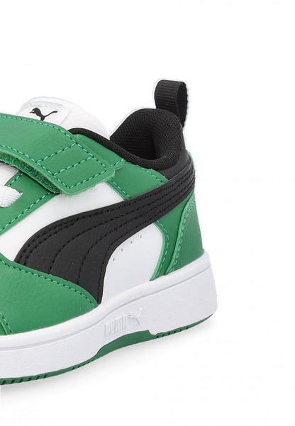 PUMA REBOUND V6 LO AC PS PUMA WHITE-PUMA BLACK-ARCHIVE GREEN 397419-05