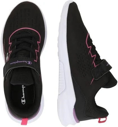 CHAMPION NIMBLE G PS LOW CUT SHOE NBK/FUCSIA/PURPLE S32766-KK003
