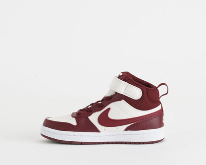 NIKE COURT BOROUGH MID 2 BPV SOFT PEARL/DK TEAM RED CD7783-013