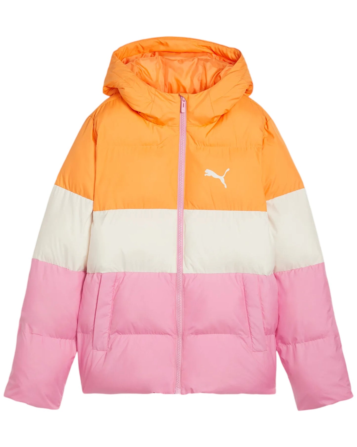 PUMA POLY HOODED PUFFER JACKET MAUVED OUT 626502-48