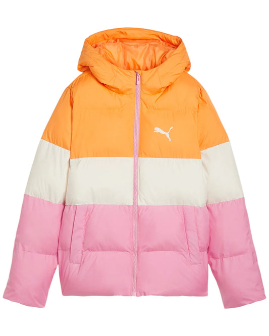 PUMA POLY HOODED PUFFER JACKET MAUVED OUT 626502-48