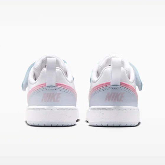 NIKE COURT BOROUGH LOW ESS+ TD WHITE/PINK RISE-FOOTBALL GREY IQ2727-101
