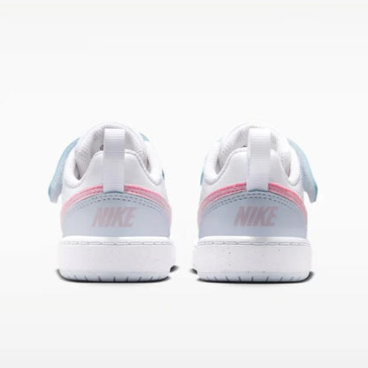 NIKE COURT BOROUGH LOW ESS+ TD WHITE/PINK RISE-FOOTBALL GREY IQ2727-101