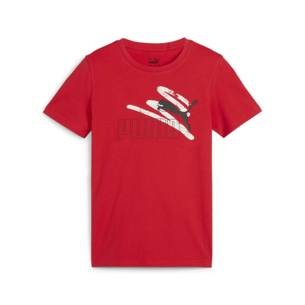 PUMA ESS+ LOGO LAB SUMMER TEE B FOR ALL TIME RED 679231-11