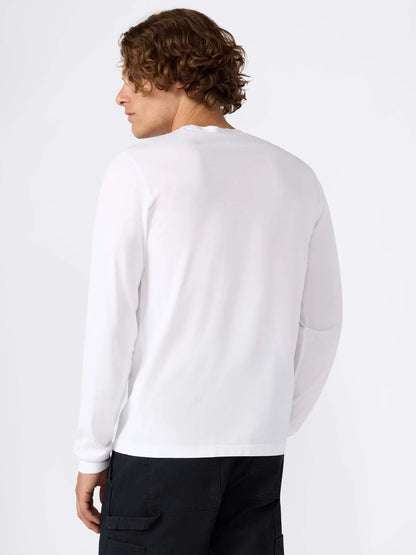 CHAMPION CREWNECK LONG SLEEVE T-SHIRT WHT 221799-WW001