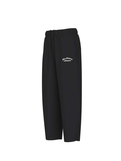 NEW BALANCE NEW LINEAR HERITAGE FLEECE BARREL LEG PANT - BLACK WP53500BK