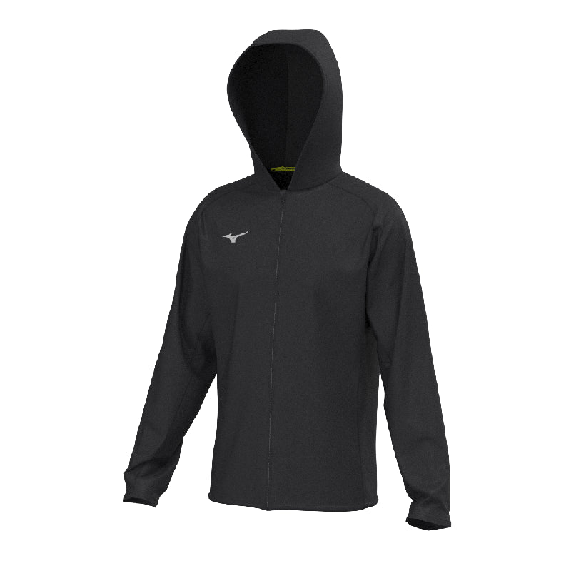 Mizuno Team MZNRB Micro Hoodie Jacket Unisex Nero