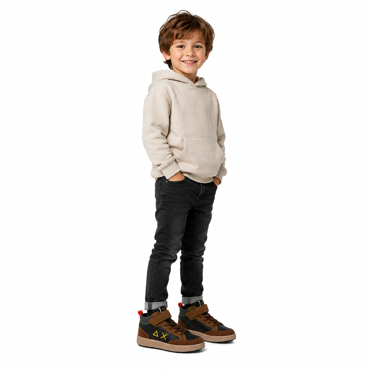Sun68 Boy's Genius Midi Kid Z46335K – Stivaletto Bimbo