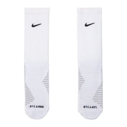 Nike Strike Dri-FIT Crew Socks FZ8485-100 – Bianco, calzini unisex in poliestere, calzini sportivi da abbinare a tute e pantaloncini per look sportivi