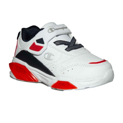 CHAMPION WAVE PU B TD LOW CUT SHOE WHT/NNY/RED S32817-WW005