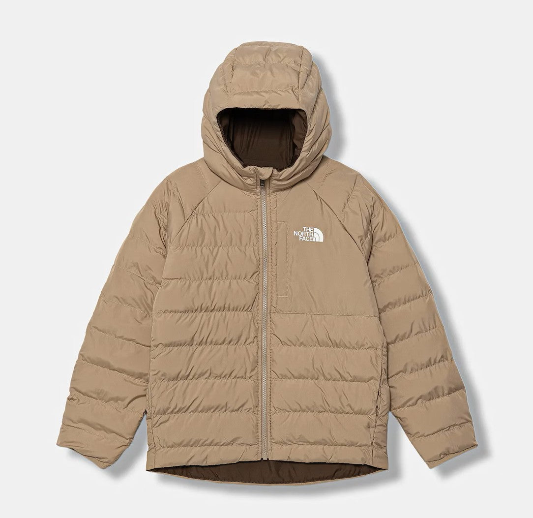 THE NORTH FACE B REVERSIBLE PERRITO HOODED JACKET MUSHROOM GREY NF0A88TWBOX1