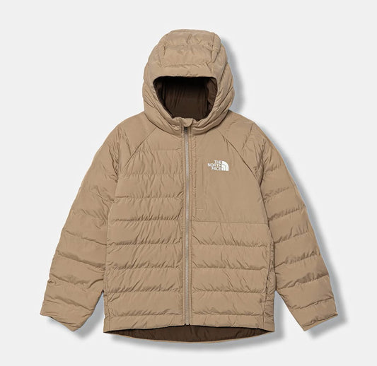 THE NORTH FACE B REVERSIBLE PERRITO HOODED JACKET MUSHROOM GREY NF0A88TWBOX1