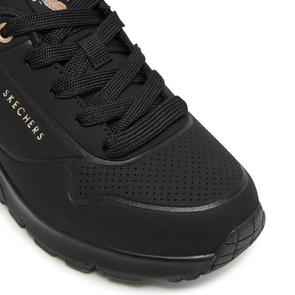 Skechers Uno Gen1 Shimmer Away – Sneaker Donna Nera
