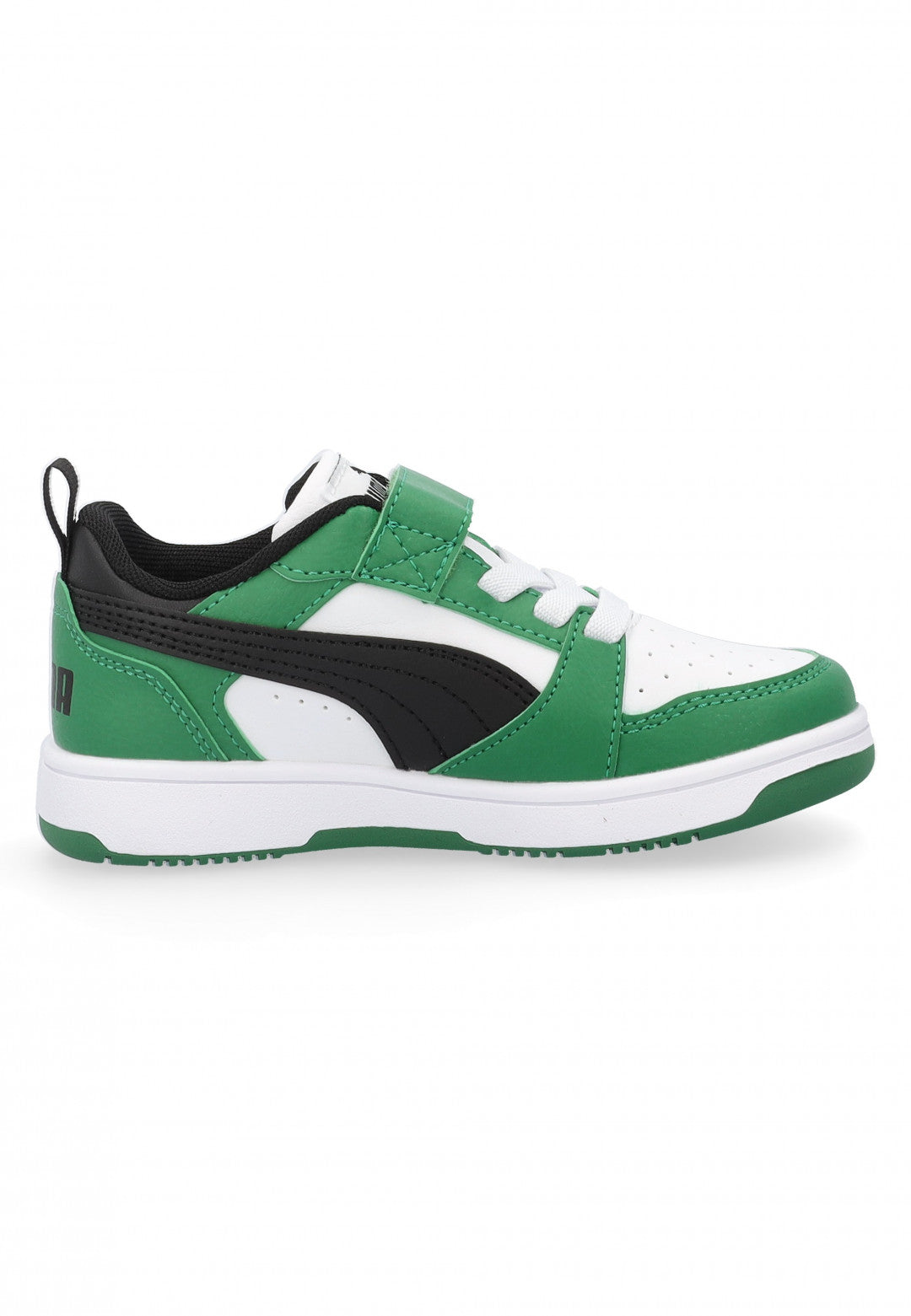 PUMA REBOUND V6 LO AC PS PUMA WHITE-PUMA BLACK-ARCHIVE GREEN 397419-05